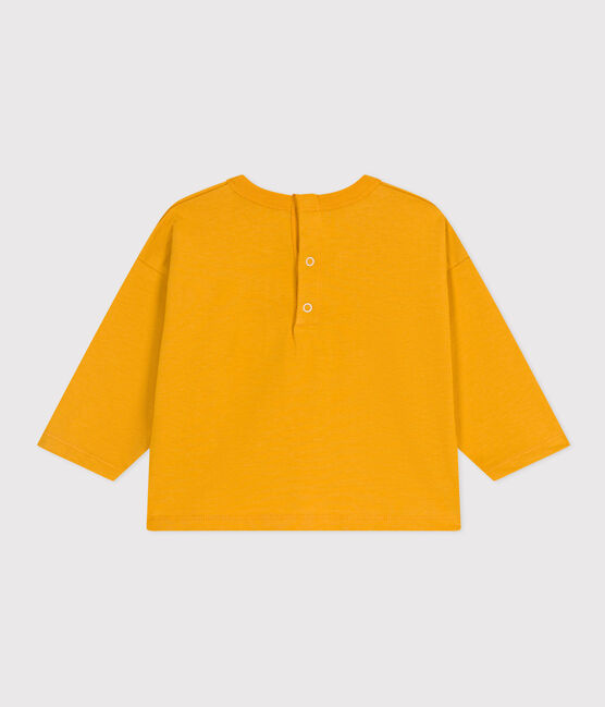 Babies' Long-Sleeved Jersey T-Shirt BOUDOR yellow