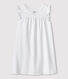 Girls' White Fine Cotton Nightdress