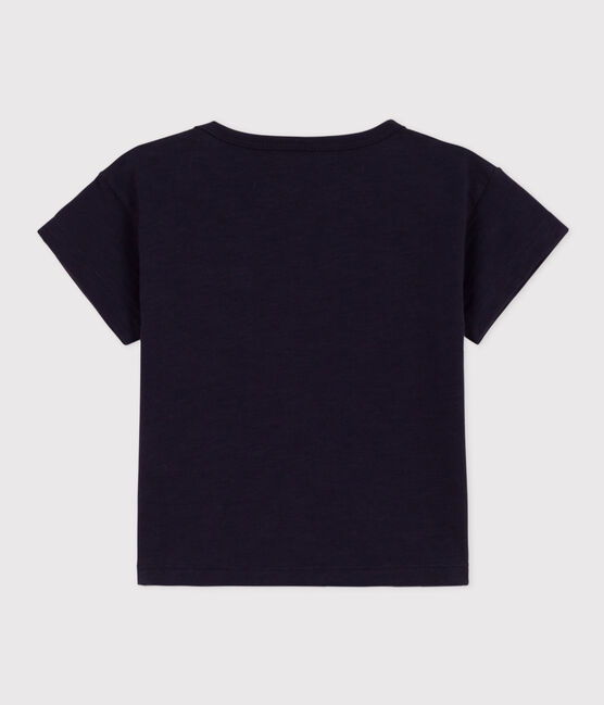 Babies' Short-Sleeved Slub Jersey T-Shirt SMOKING blue