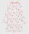 Girls' Paris Print Organic Cotton Nightdress MARSHMALLOW white/MULTICO white
