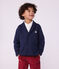 Children's plain cotton cardigan SMOKING blue