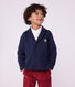 Children's plain cotton cardigan