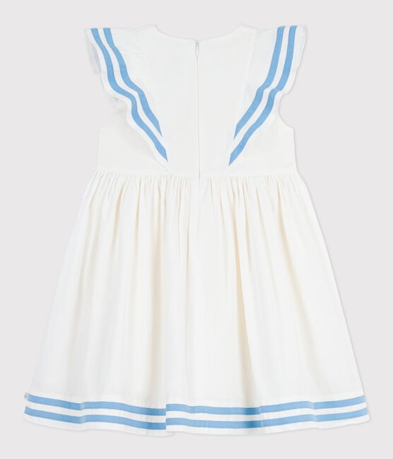 Children's sleeveless cotton dress MARSHMALLOW white