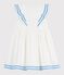 Children's sleeveless cotton dress MARSHMALLOW white