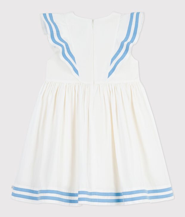 Children's sleeveless cotton dress white