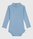 Babies' plain cotton rollneck body