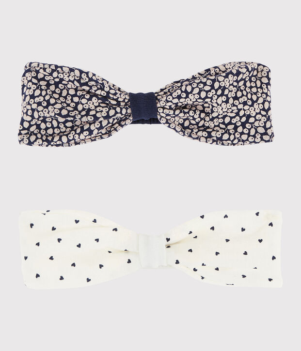 Pack of 2 baby girl's headbands multicolor