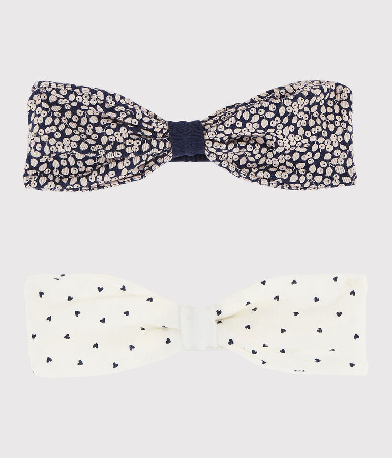 Pack of 2 baby girl's headbands multicolor