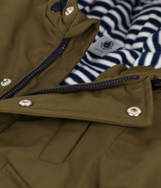 Babies' Water-Repellent Parka MILITARY green
