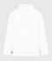 Women's Iconic roll neck cotton T-shirt ECUME white