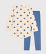 Children's heart print brushed fleece nightdress