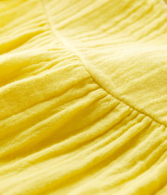 Babies' Organic Cotton Gauze Dress ORGE yellow