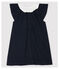Baby Girls' Ribbed Bodysuit with Collar SMOKING blue