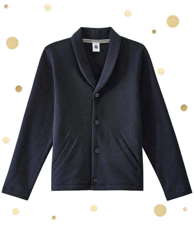 Boy's light sweatshirt jacket SMOKING blue