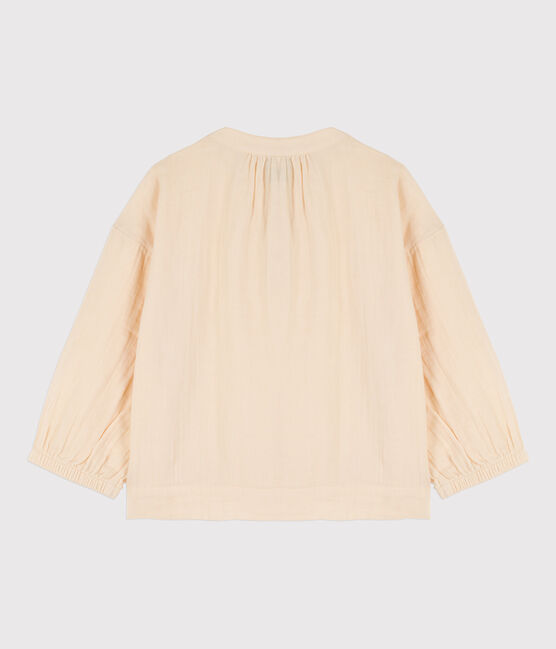 Girls' Cotton Gauze Blouse AVALANCHE Ecru