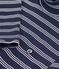 Women's stripy cotton rollneck top blue/white