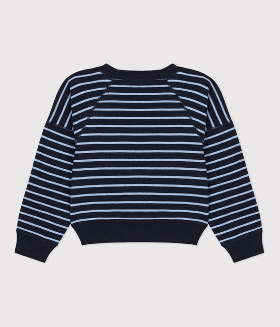 Children's Unisex Cotton Sweatshirt SMOKING blue/SKY CHINE