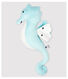Babies' Blue Seahorse Comforter