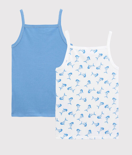 Girls' Strappy Tops with Dolphin Pattern - 2-Pack variante 1