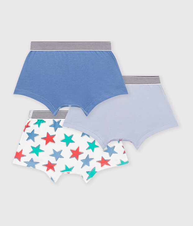 Pack of children's star-print cotton boxers multicolor