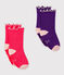 Set of 2 pairs of socks for baby girls variante 1