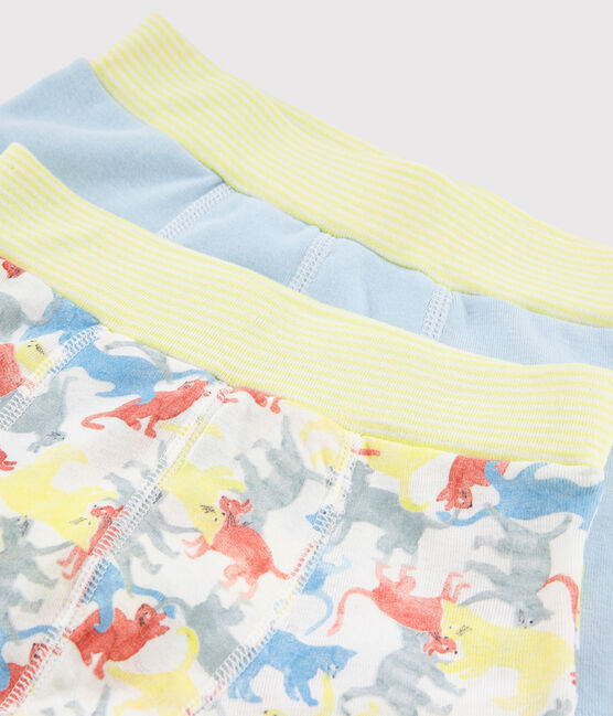 Boys' Cat Print Organic Cotton Boxer Shorts - 2-Pack variante 1