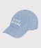 Children's Petit Bateau cap in light-coloured denim blue