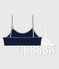 Girls' Heart Patterned Cotton and Elastane Bralettes - 2-Pack variante 1