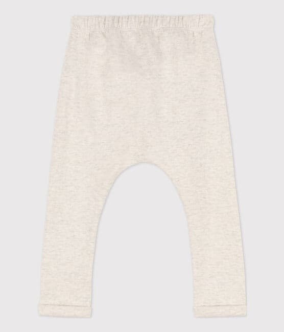 Babies' Thick Jersey Trousers MONTELIMAR CHINE beige