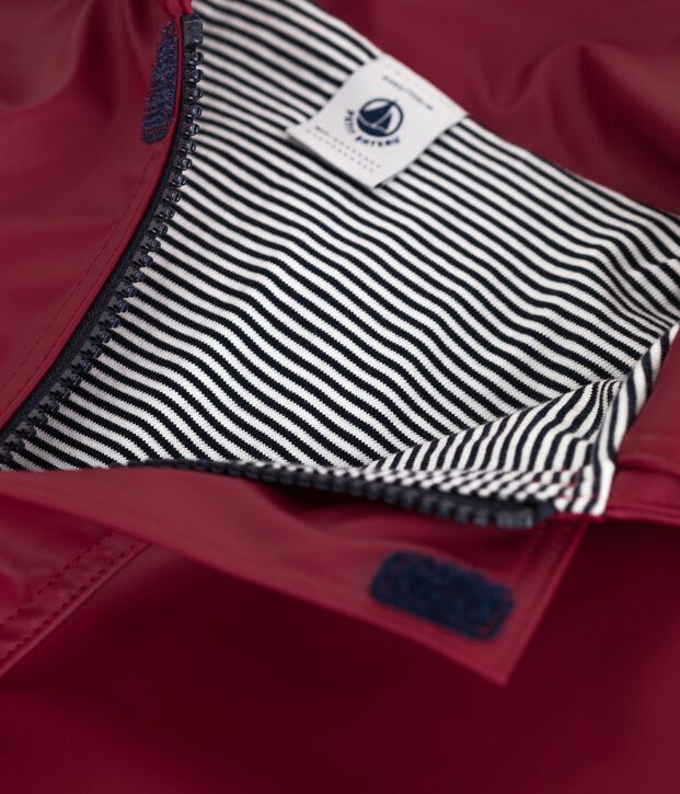 Unisex Iconic Waxed Child's Coat red