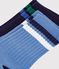 2 pairs of children's plain cotton socks multicolor