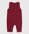 Babies' long plain denim jumpsuit AMARANTE