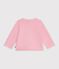 Babies' plain cotton cardigan with a heart badge CHARMI