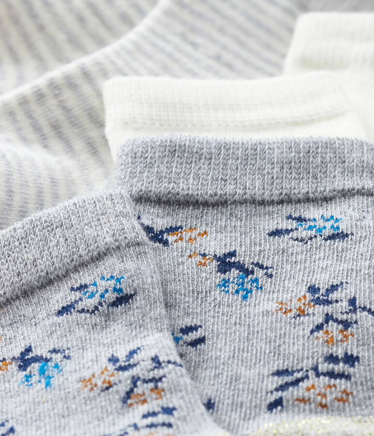 Baby Girls' Socks - 3-Piece Set grey
