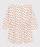 Little Girls' Long-Sleeved Patterned Tube Knit Dress AVALANCHE white/MULTICO