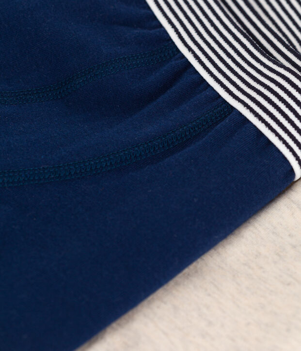 Boys' Plain Cotton and Elastane Boxer Shorts - 2-Pack multicolor