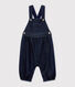 Baby girl's soft denim dungarees