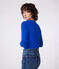 Women's Iconic plain cotton T-shirt SURF blue