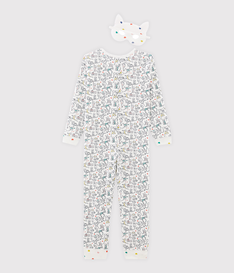 Girls' Jumpsuit white/multicolor