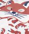 Children's cotton fox costume pyjamas white/multicolor