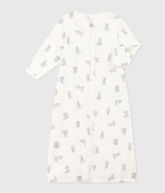 Cotton Jumpsuit/Sleeping Bag MARSHMALLOW white/GRIS grey