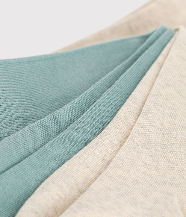 Children's cotton jersey tights - 2-pack multicolor