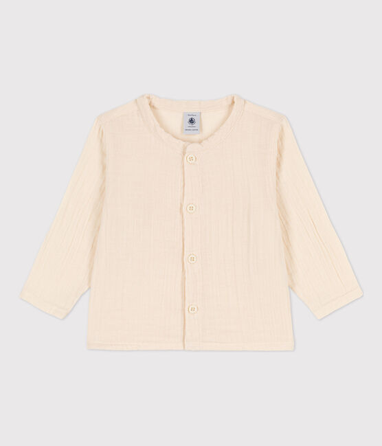 Babies' Cotton Gauze Shirt AVALANCHE Ecru