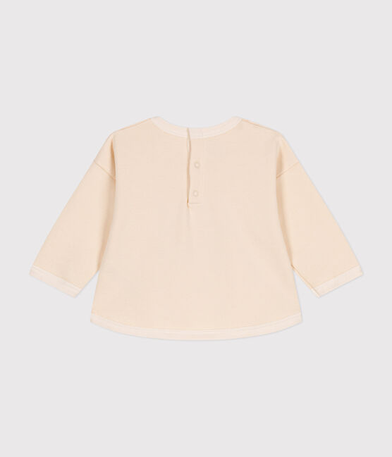 Babies' fleece sweatshirt AVALANCHE Ecru