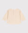 Babies' fleece sweatshirt AVALANCHE Ecru