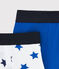 Set of 2 boys' boxers LOT white