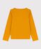 Girls' Long-Sleeved Cotton T-Shirt BOUDOR yellow