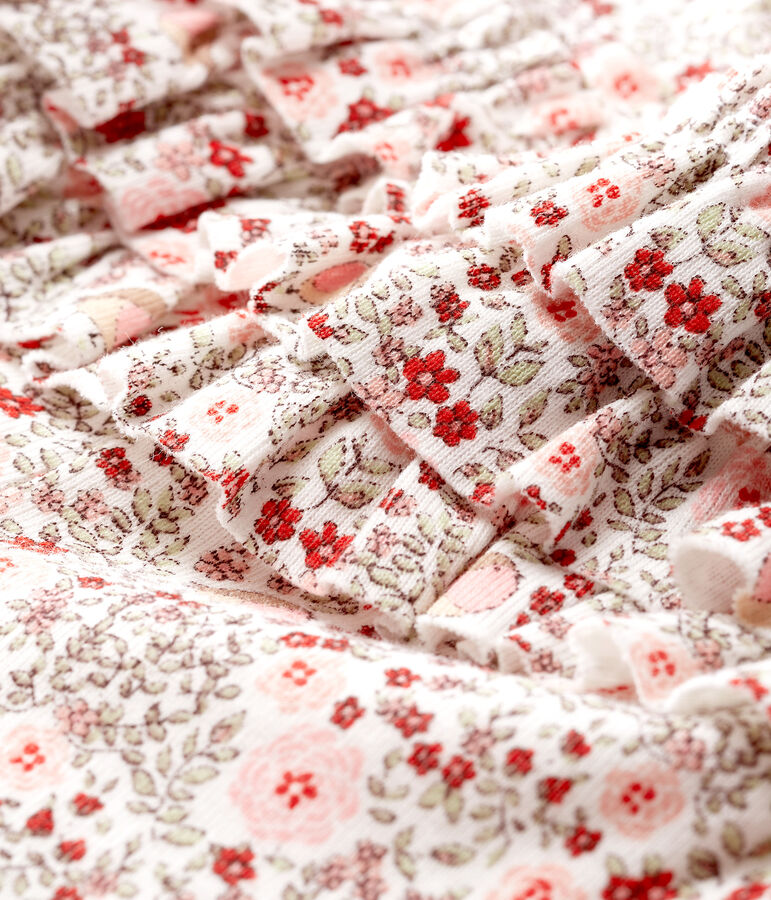 Baby Girls' Printed Ruffled Leggings MARSHMALLOW white/MULTICO CN