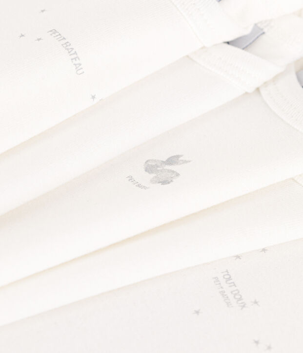 Short-Sleeved Cotton Rabbit Bodysuits - Pack of 5 multicolor