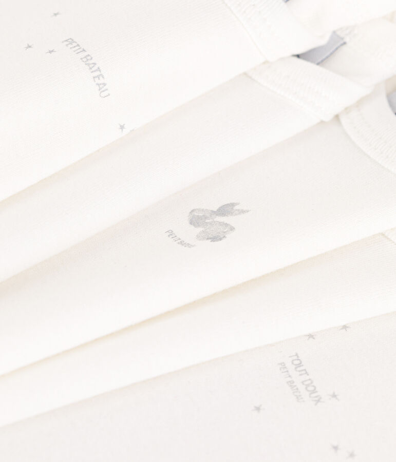 Short-Sleeved Cotton Rabbit Bodysuits - Pack of 5 multicolor